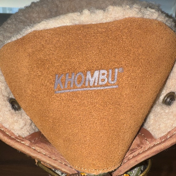 Khombu Multicolor Winter/Rain Duck Boots with leather & Fair Isle pattern size 9 - Picture 6 of 9